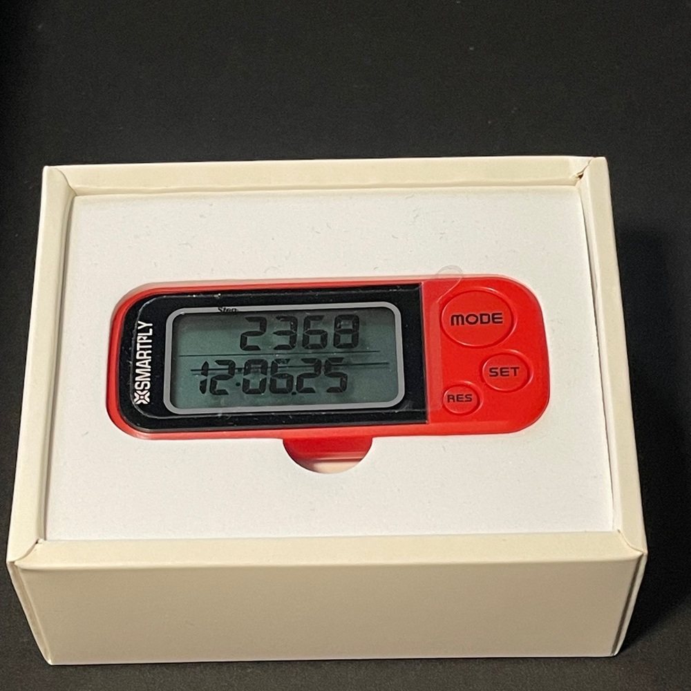 Red Digital Pedometer